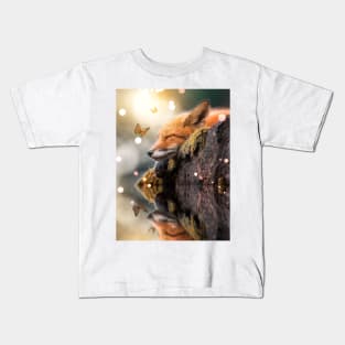 sleeping wolf Kids T-Shirt